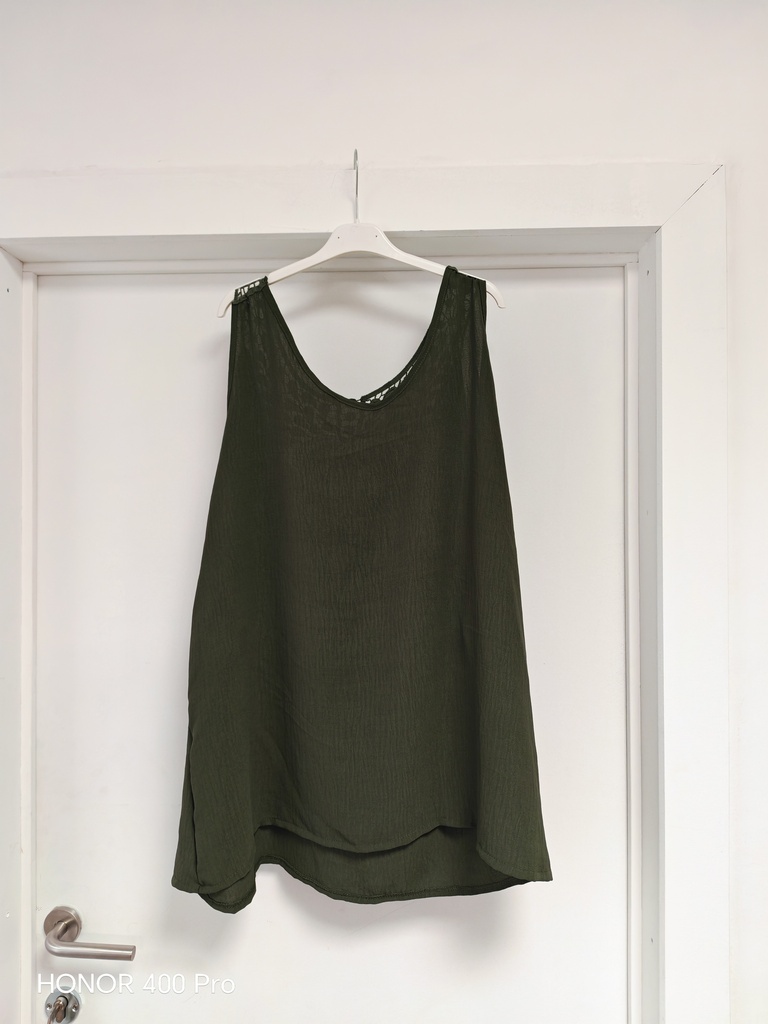 Top dos crochet "Moriana" kaki
