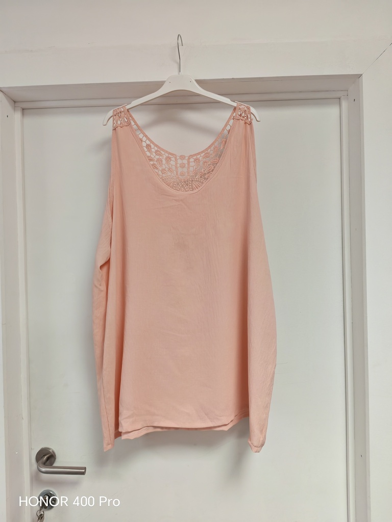 Top dos crochet "Moriana" rose