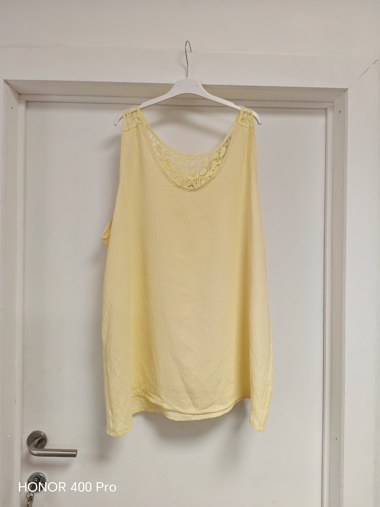 Top dos crochet "Moriana" jaune