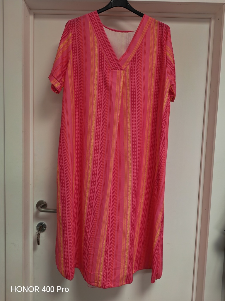 Robe fuchsia/orange