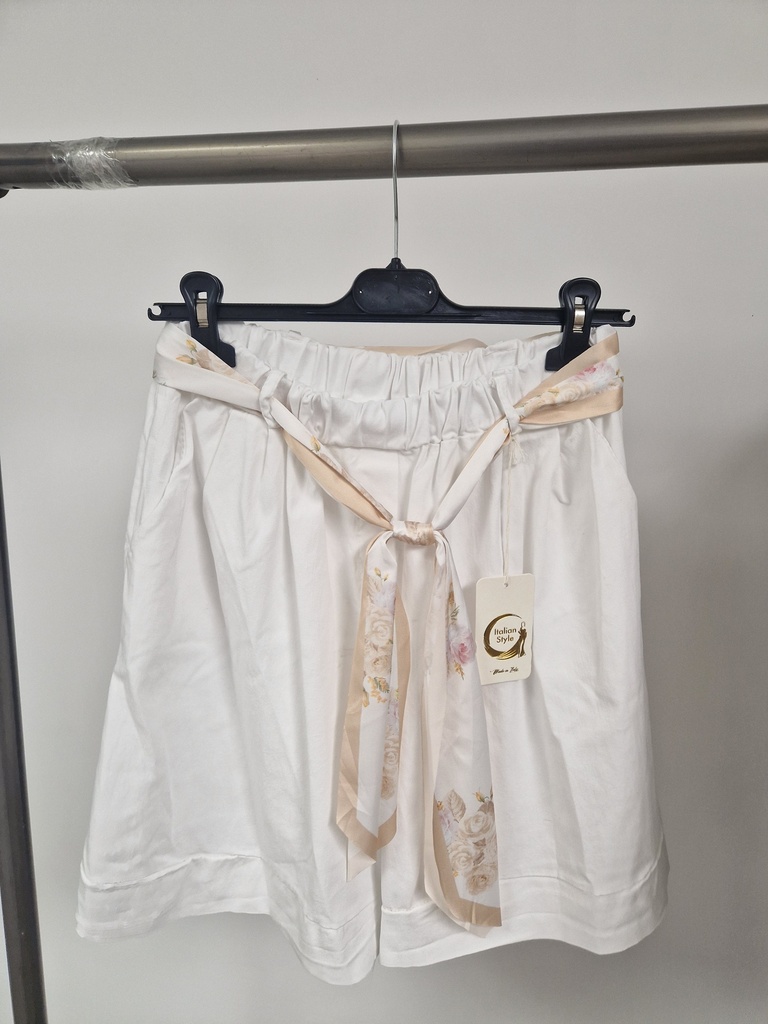 Short unis blanc