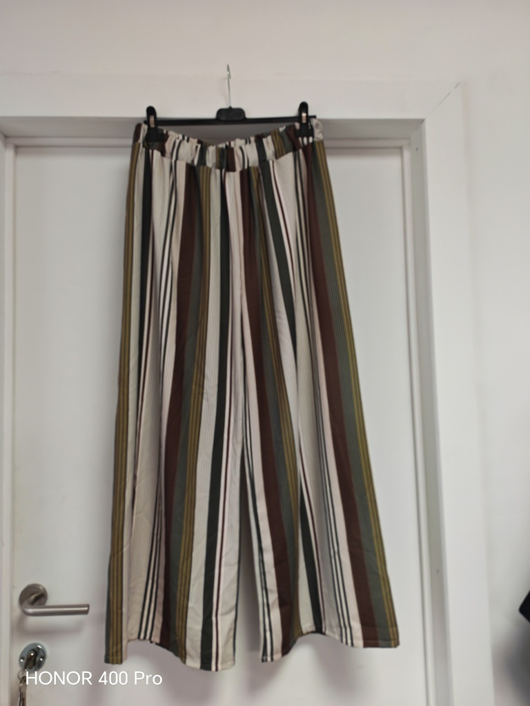 Pantalon ligné "Joy" kaki