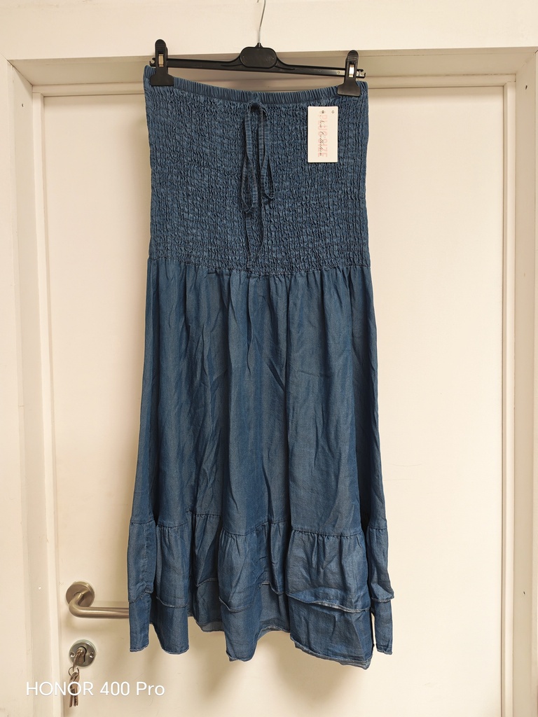 Robe bustier jeans foncé