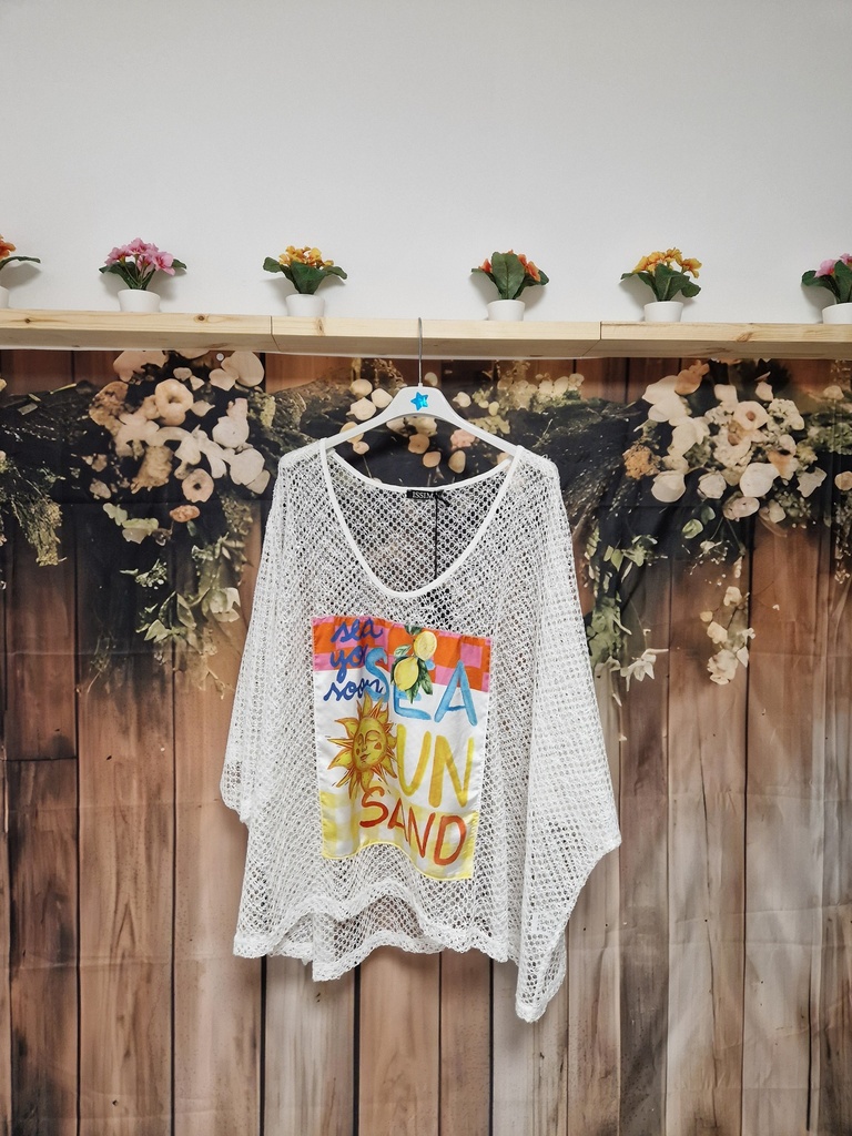 Blouse sequins filets Sun
