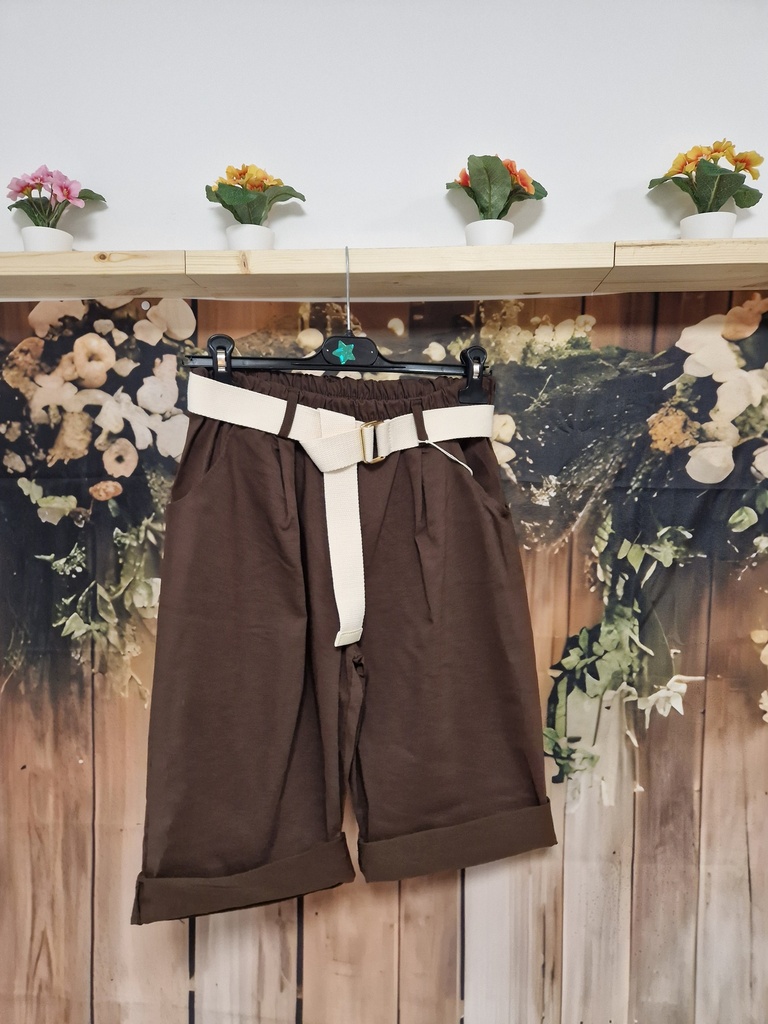 Short "Capri" PT chocolat
