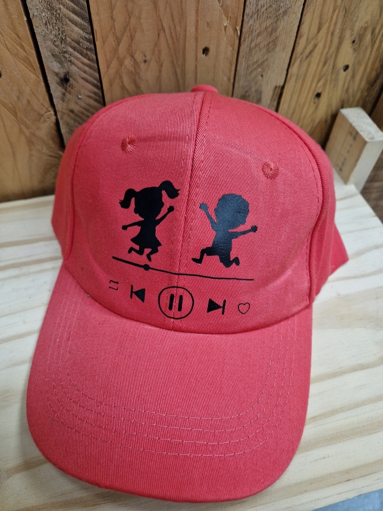 Casquette corail "Lecteur musique"