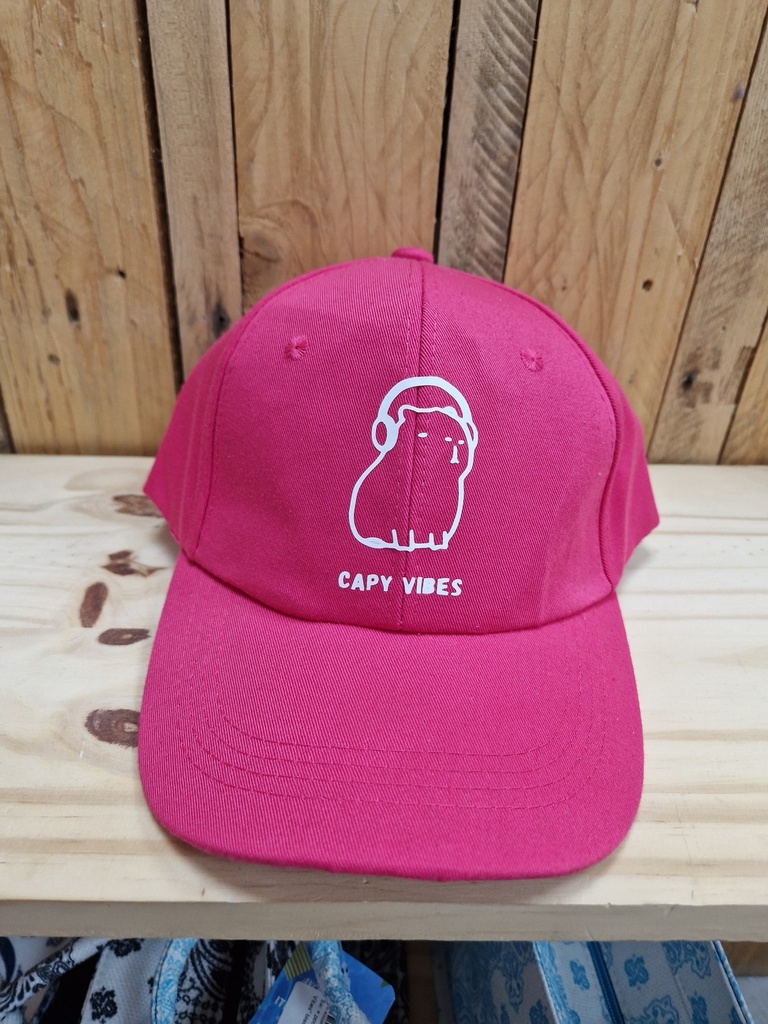 Casquette fuschia "Caby Vibes"