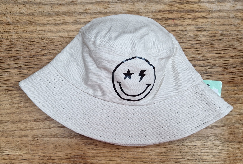 Bob enfant beige Smiley