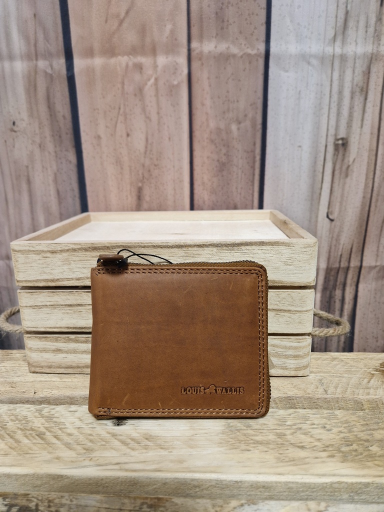 Portefeuille cuir "Nino" brun