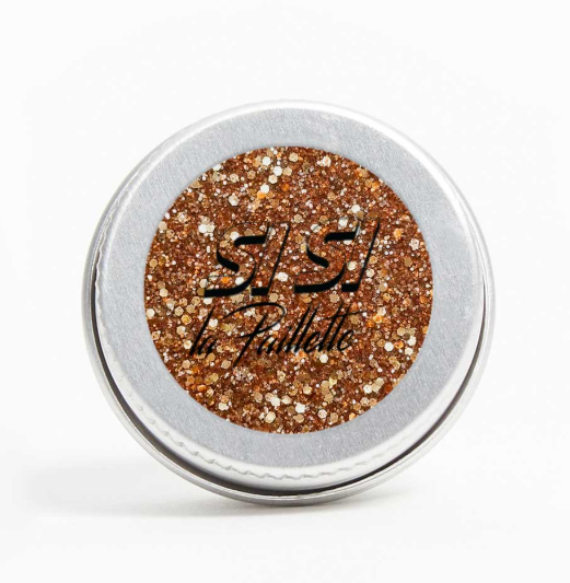 Paillettes Orange Métallique