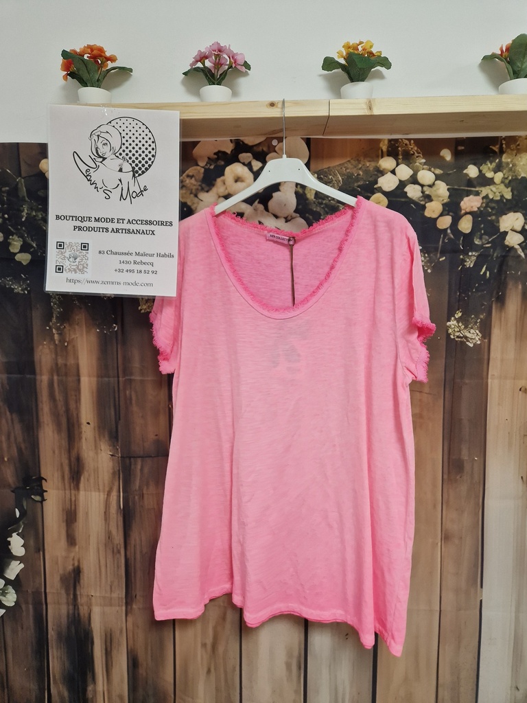T-shirt "Lasemia" PT Rose fluo