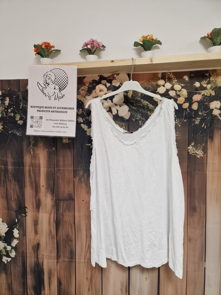 Top "Lasemia" blanc