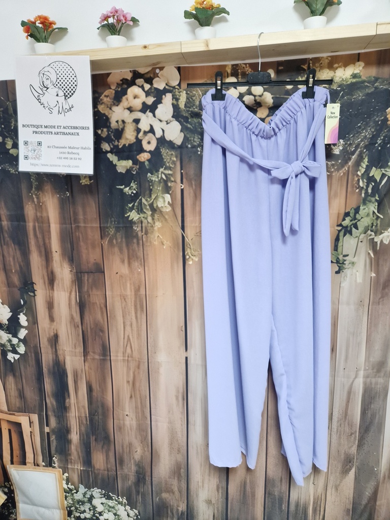 Pantalon "Chantal" lilas