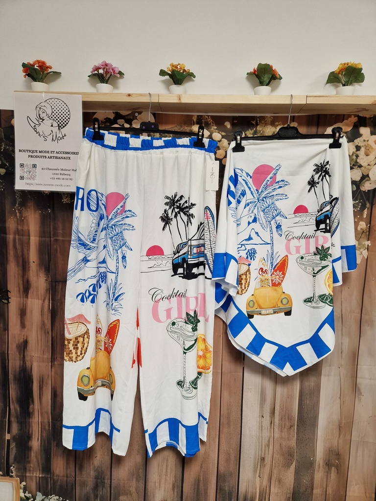 Pantalon "GiLa" à motifs Cocktail-cox
