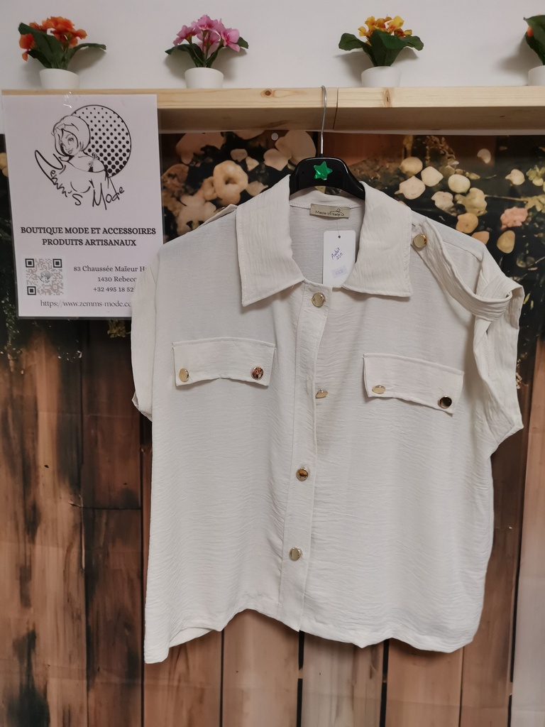 Chemise "Audia" beige
