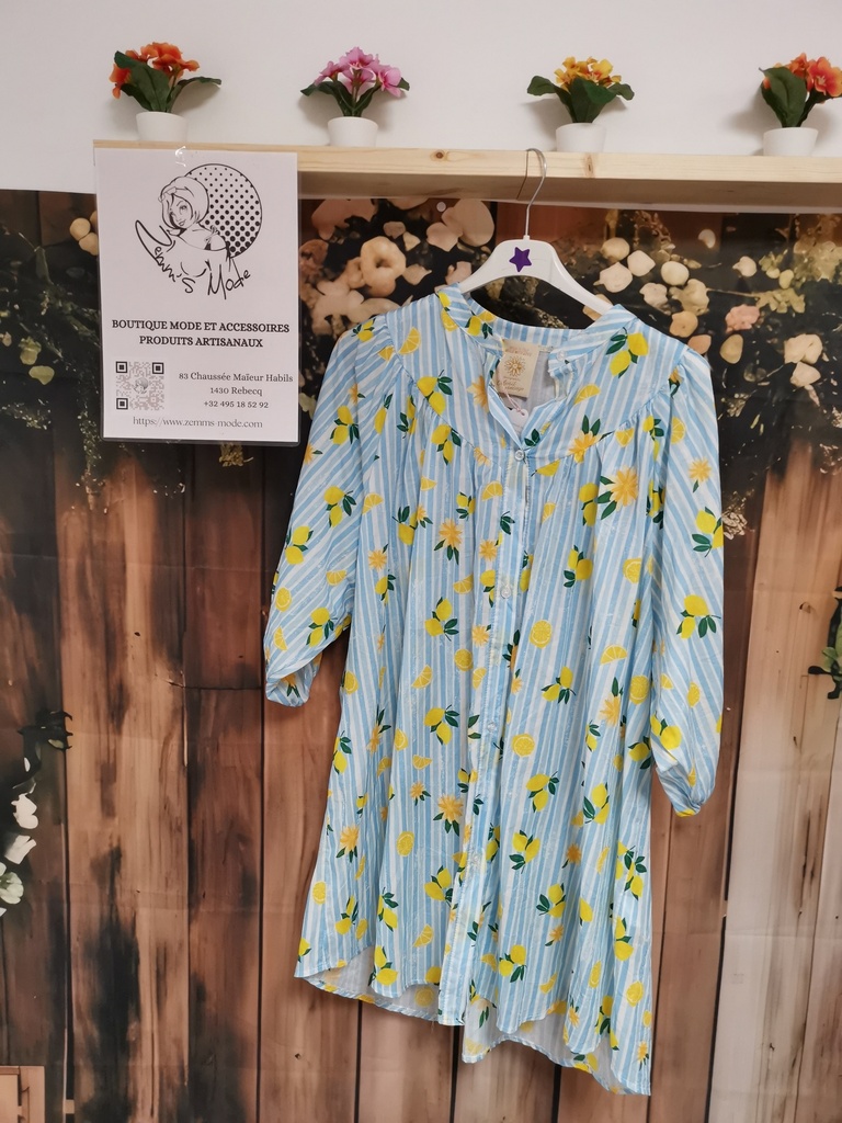 Robe chemise citron(Mons)