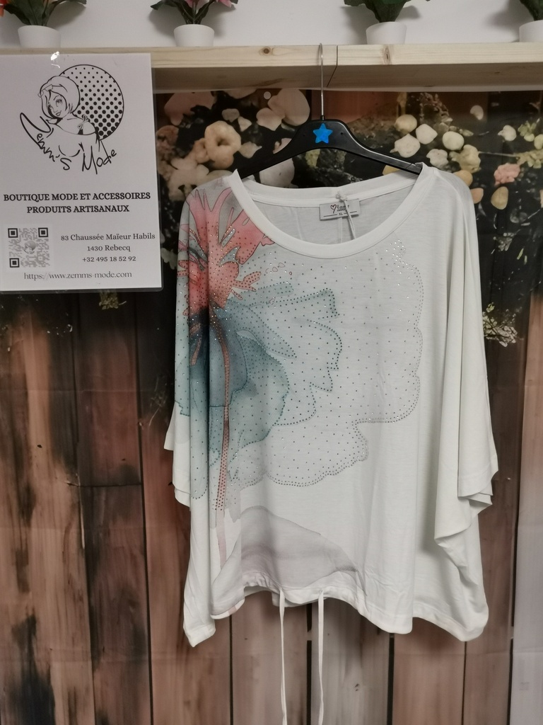 Blouse "Manilla" strass taille XL