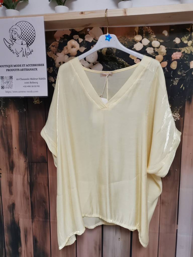 Blouse Marion brillante jaune