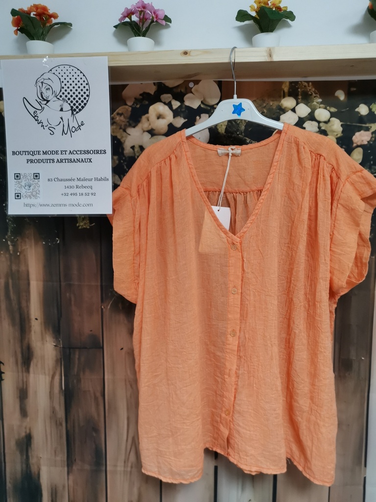 Chemise Dorilia orange