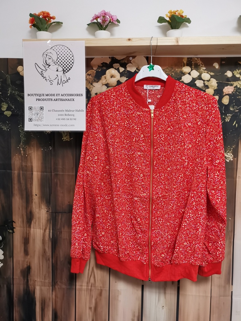 Bombers rouge feuilles (Taille 2)