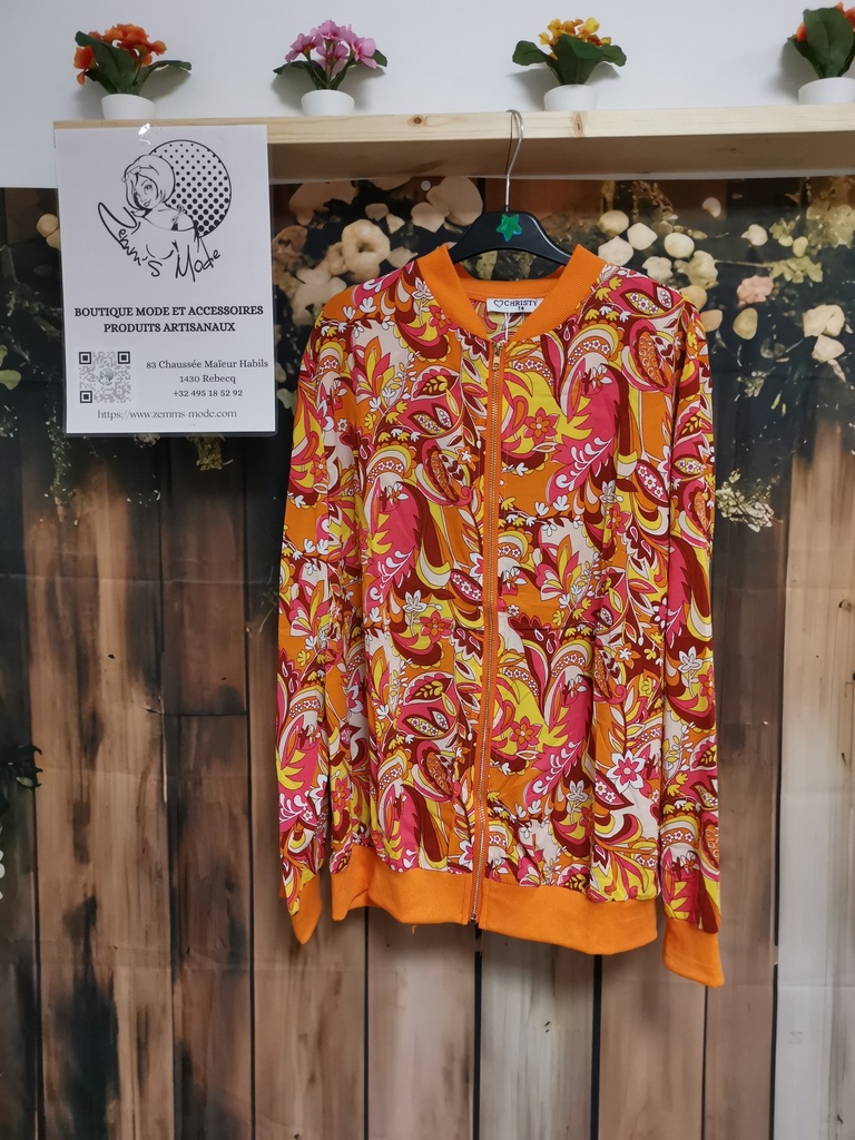Bombers "Psyché" orange (Taille 2)