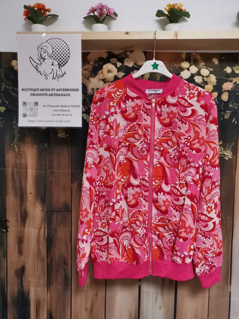 Bombers "Psyché" rose (Taille 2)