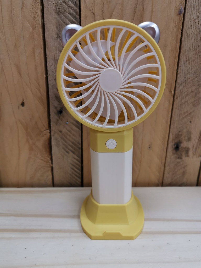 Ventilateur portable USB jaune