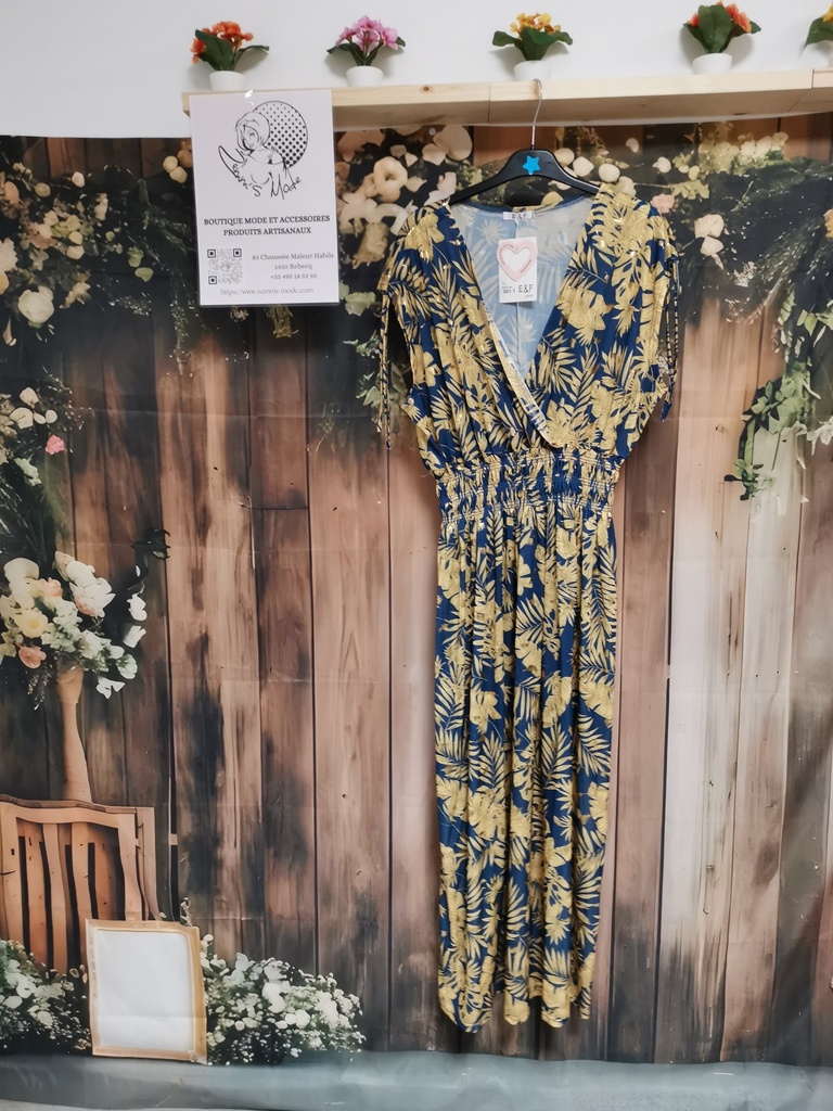 Robe "magique" Tarzie Marine-doré