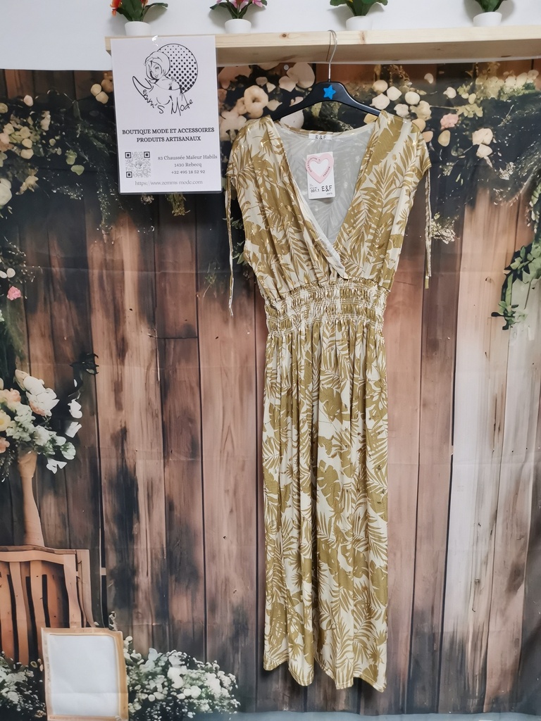 Robe "magique" Tarzie beige-doré