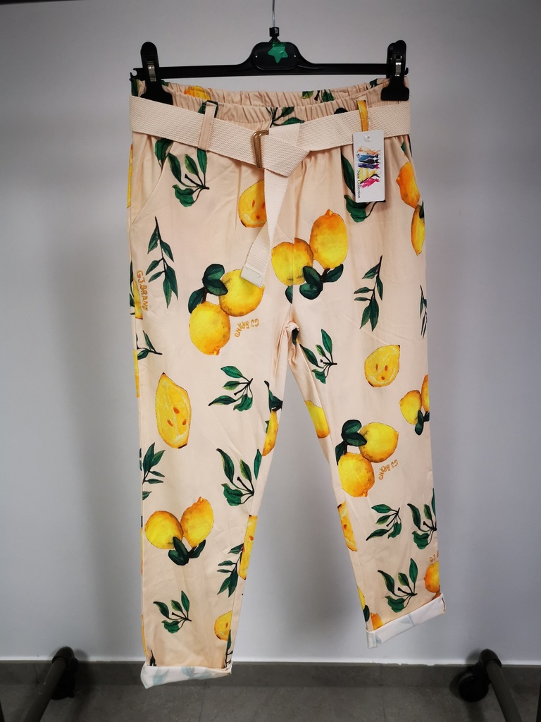 Pantalon Citrons beige 
