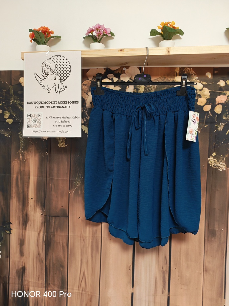 Short "Mimi" bleu canard 