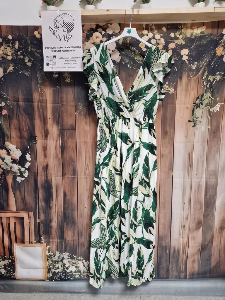 Robe Feuilles verte