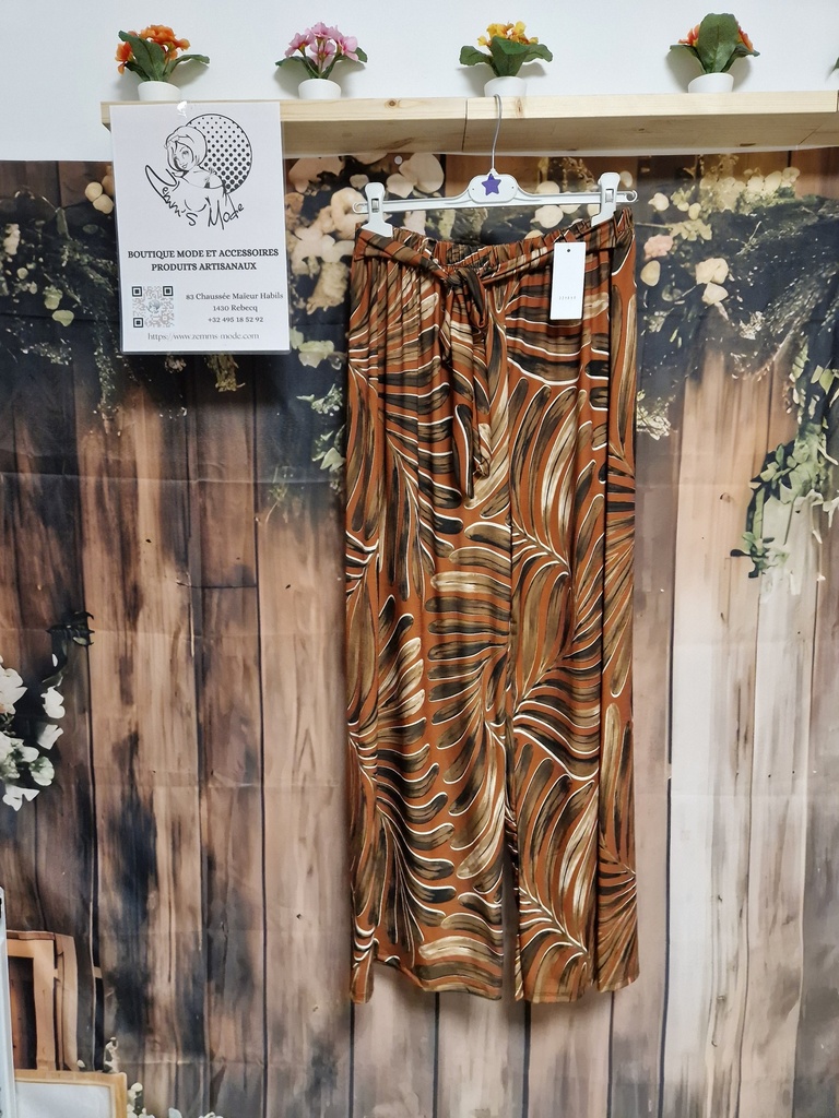 Pantalon "Alyna" rouille