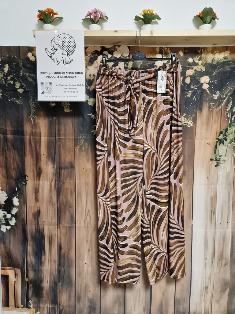 Pantalon "Alyna" vieux rose