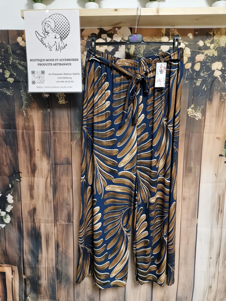 Pantalon "Alyna" marine