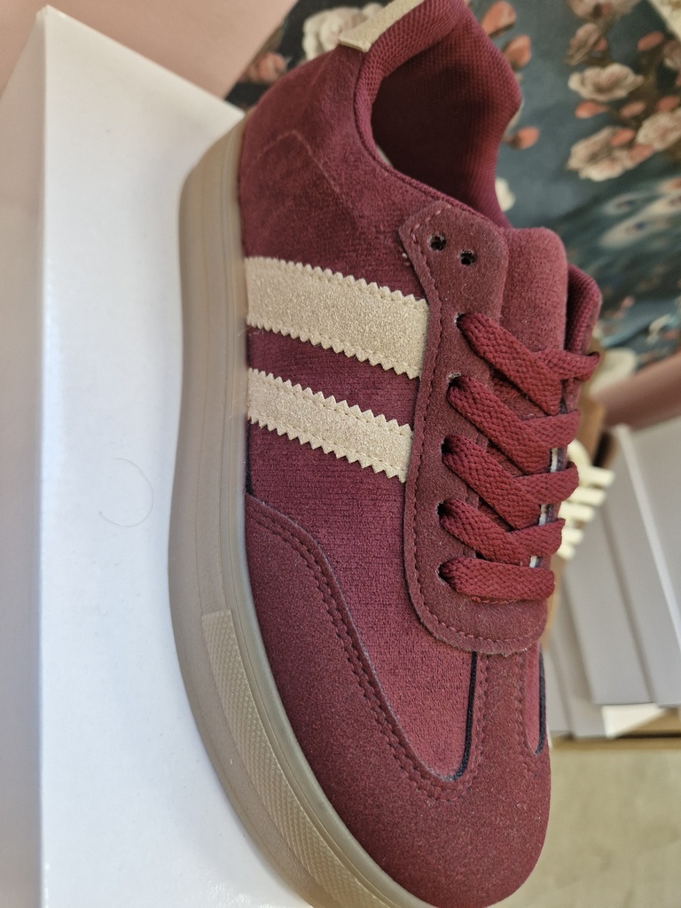 Baskets "Adidi" Bordeaux (36)