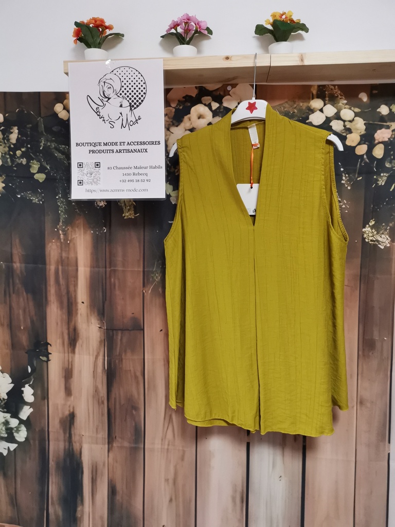 Blouse "Cindy" moutarde (T34-44) 