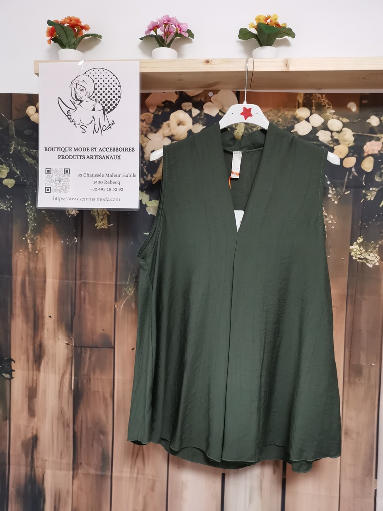 Blouse "Cindy" kaki (T34-44) 