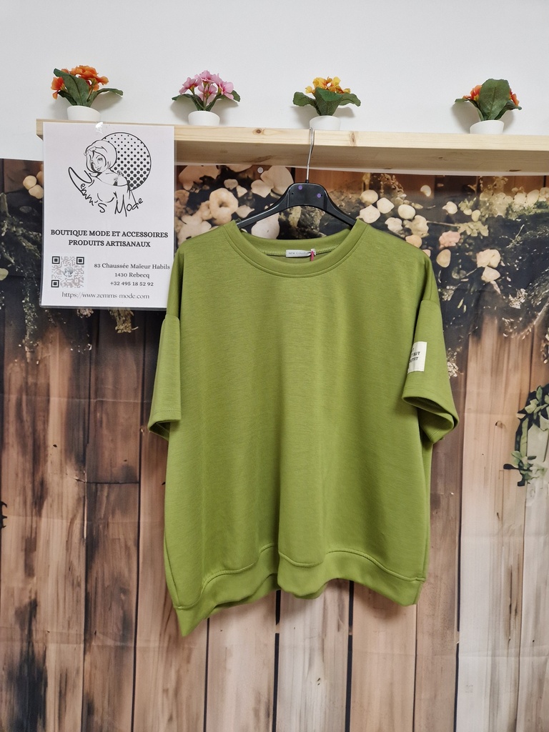 Pull "Carine" vert pistache
