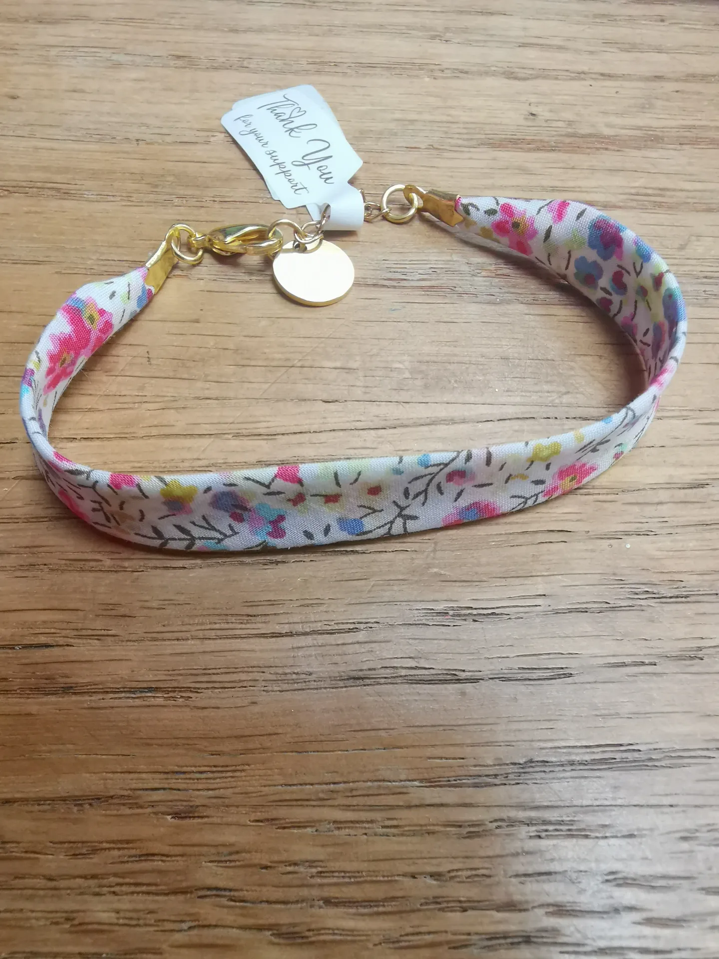 Bracelet Liberty doré - Phoebe - Pepsi