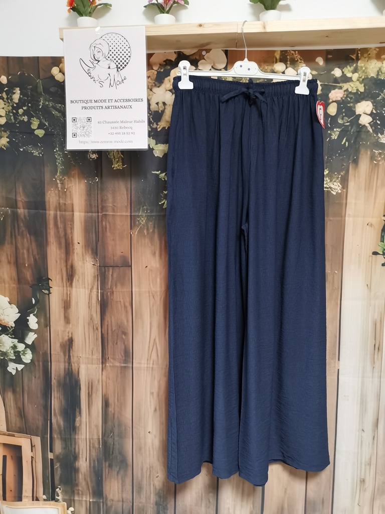 Pantalon aventurine fluide marine