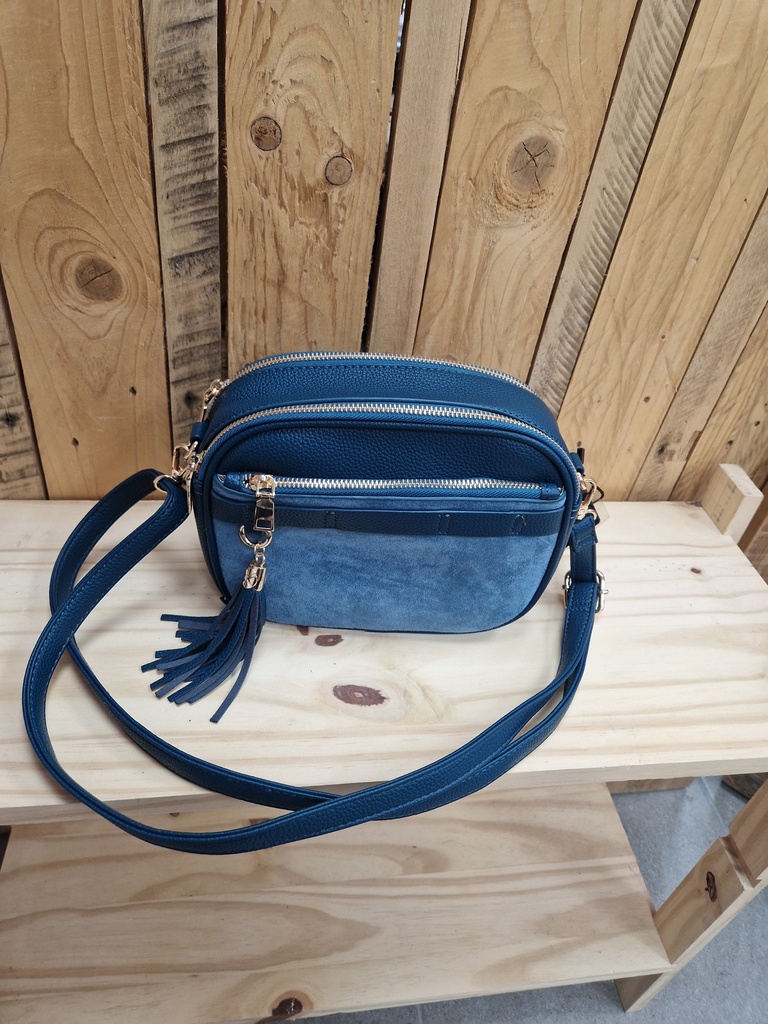 Sac "Bilal" bi matière turquoise