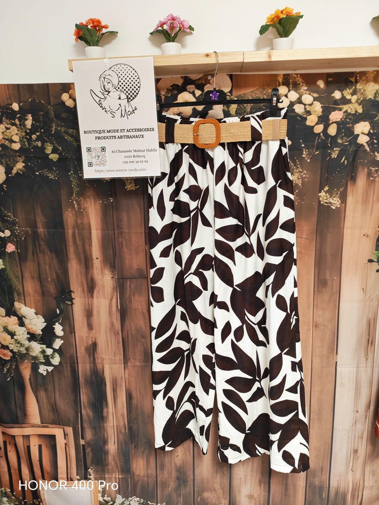 Pantalon "Poema" chocolat (TU max. 46) PT
