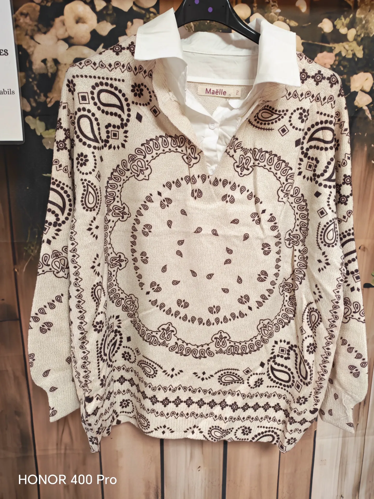 Pull "Arendia" col chemisier
