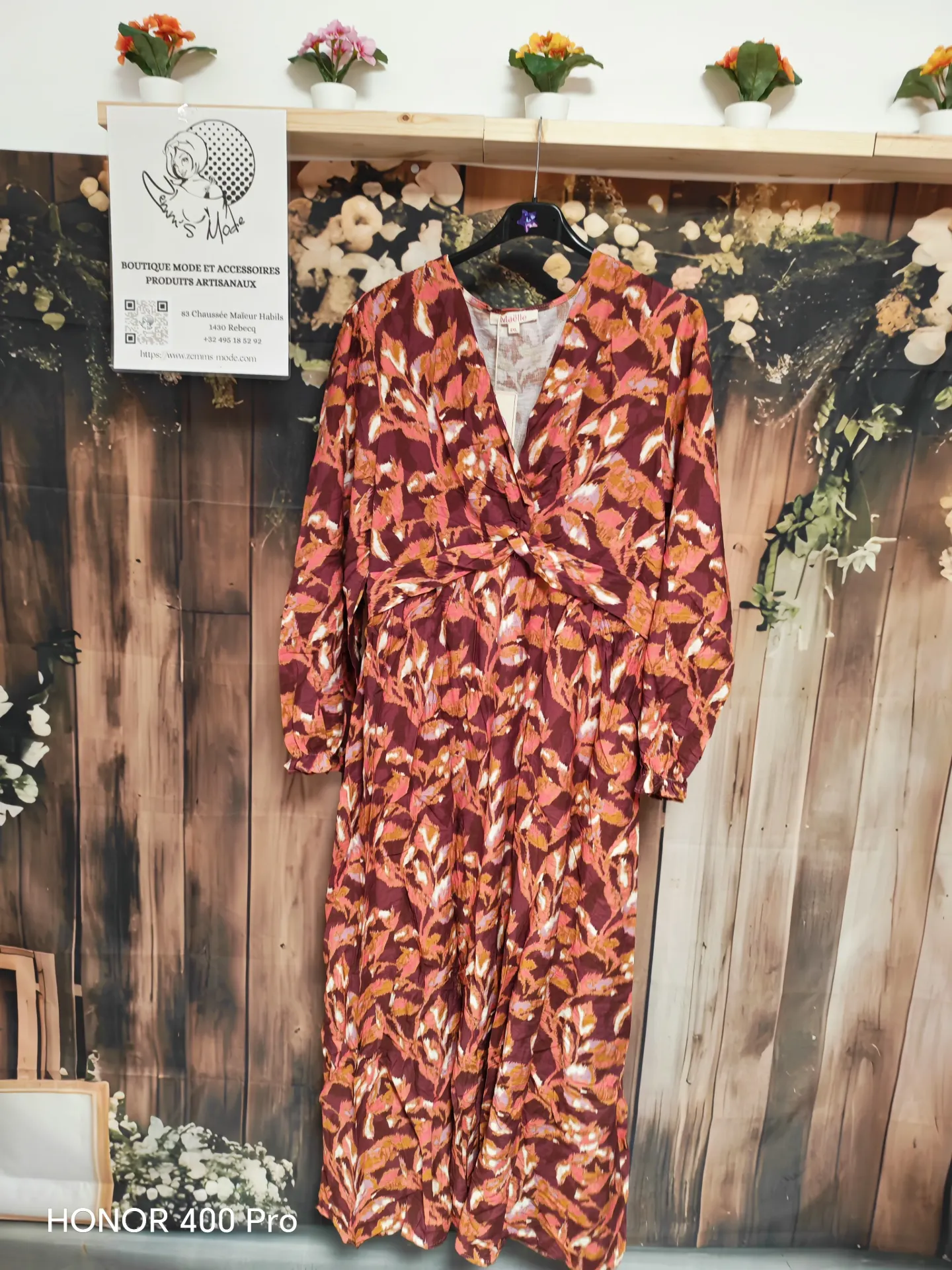 Robe longues manches "Abstia" (XL)