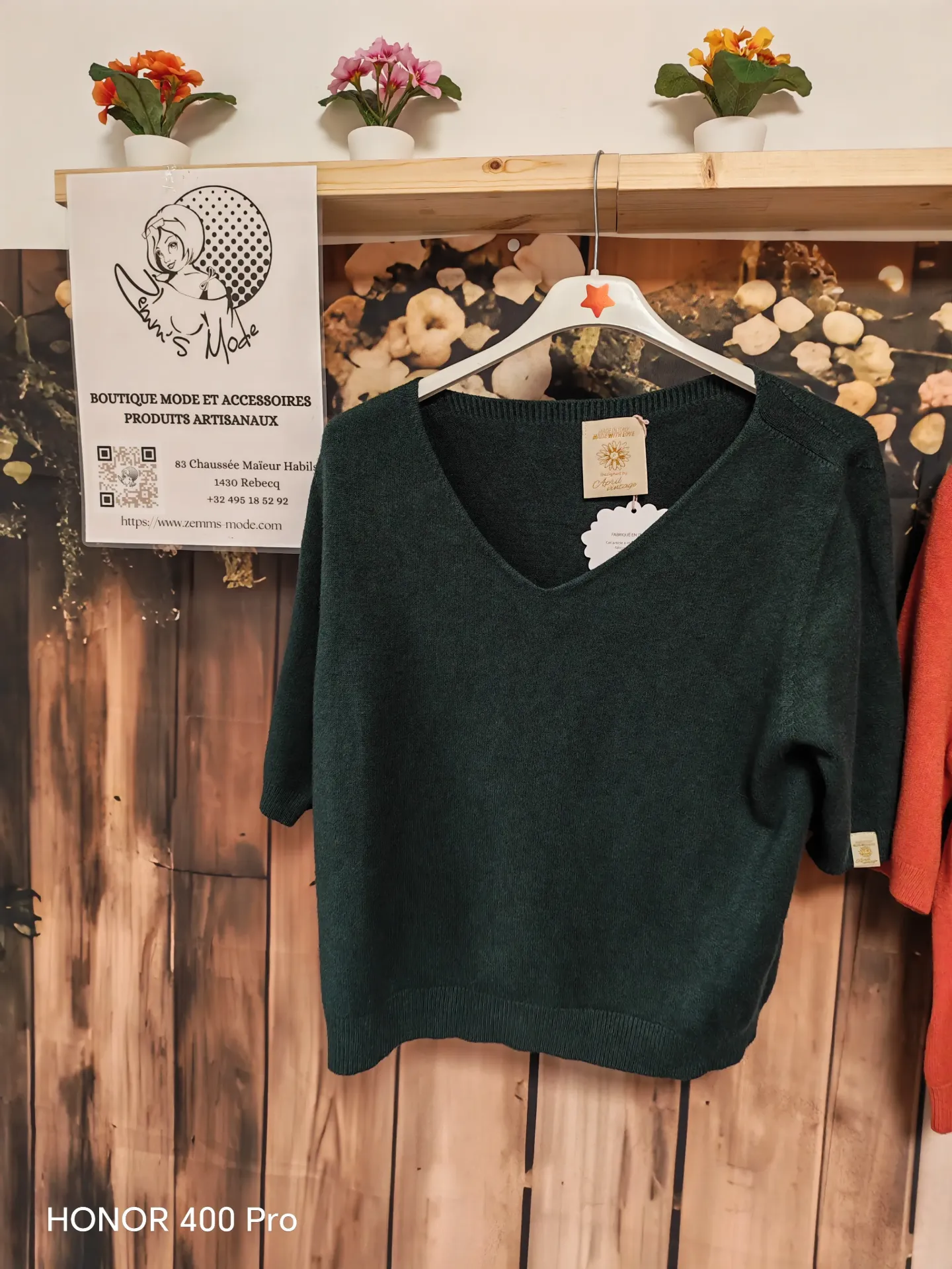 Pull "Eva" vert