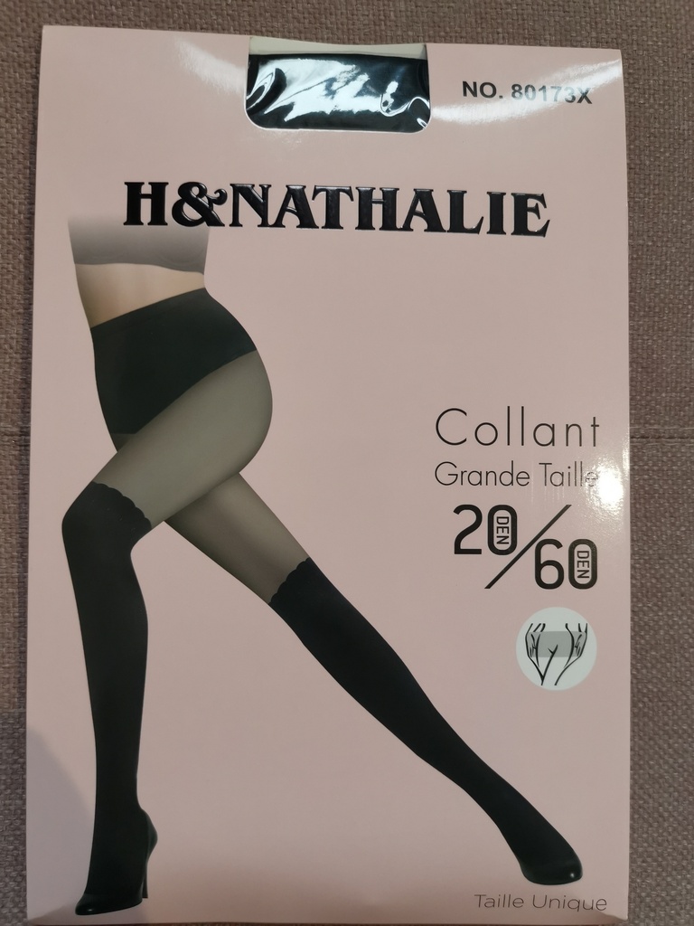 bas collants "chaussette haute" vague (80173X)