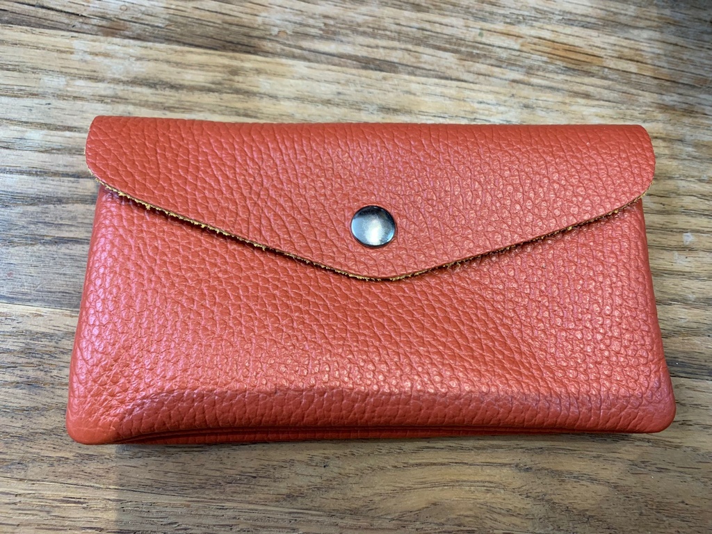 portefeuille cuir uni petit format