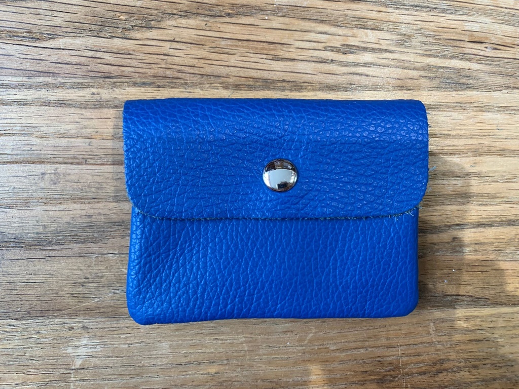 portefeuille cuir uni petit format