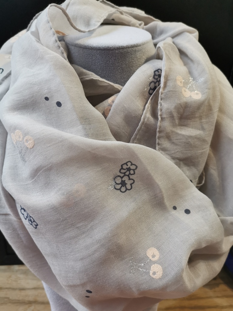 foulard tour de cou cerise
